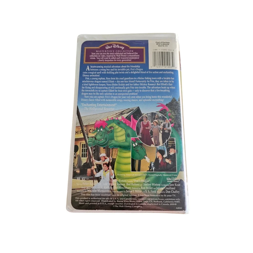 DISNEY’S Petes Dragon (VHS, 2001, Gold Collection Edition)